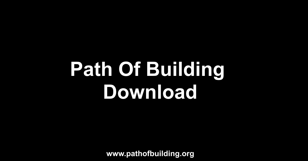 Path of Building Download